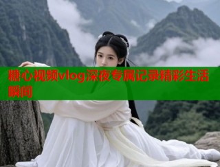 糖心视频vlog深夜专属记录精彩生活瞬间