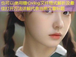 糖心vlog文件格式解析及最佳打开方法详解