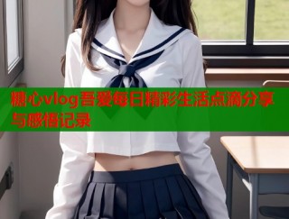 糖心vlog吾爱每日精彩生活点滴分享与感悟记录